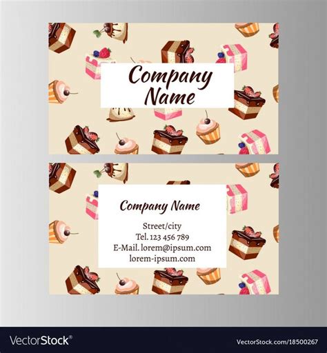 Get Our Example of Cake Decorating Business Card Templates in 2020 | Cake business cards ...