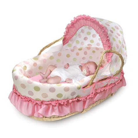 Moses Basket with Fabric Hood & Bedding | OJCommerce