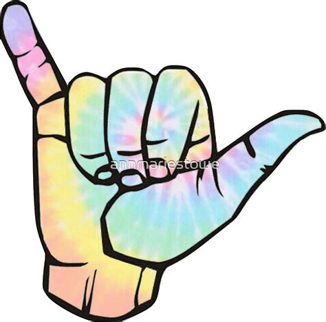 "Tie Dye Hang Loose" Stickers by annmariestowe | Redbubble