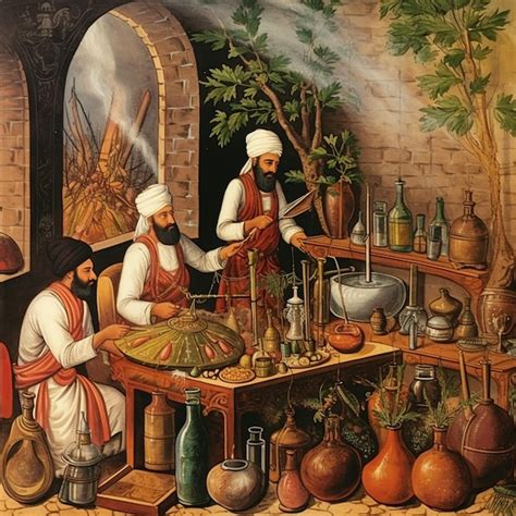 Premium AI Image | ancient Persian Indian medicine