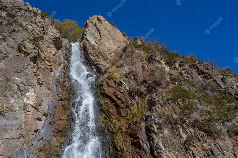 Premium Photo | Salto angel waterfall after a rainy night. the salto ...