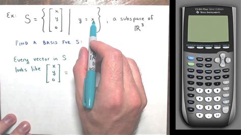 Find a Basis for a Subspace Defined by an Equation - YouTube