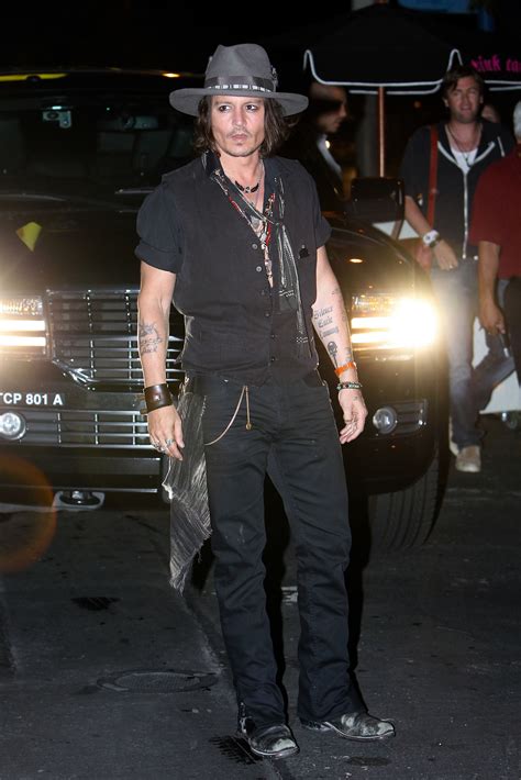 Johnny at Aerosmith Concert Afterparty - Aug. 6 2012 - Johnny Depp ...