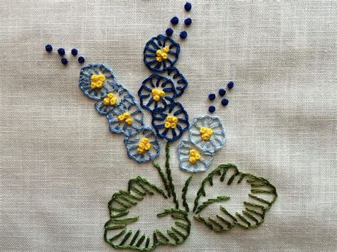 Blanket Stitch Flowers | Flower embroidery designs, Hand embroidery art ...