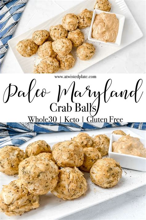 Paleo Maryland Crab Balls Appetizer • A Twisted Plate