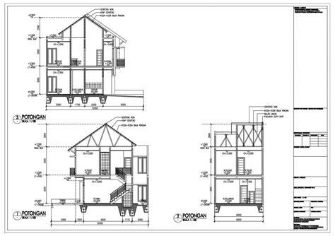 Materi Potongan Gambar Teknik Bangunan - IMAGESEE