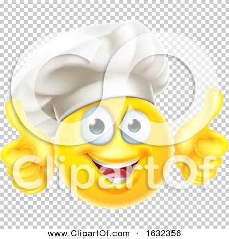 Emoji Chef Cook Cartoon Thumbs up by AtStockIllustration #1632356