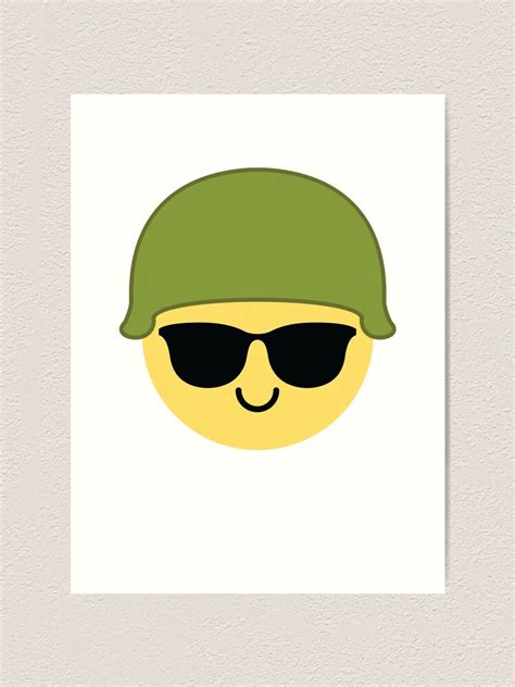 "Soldier Emoji " Art Print for Sale by HippoEmo | Redbubble