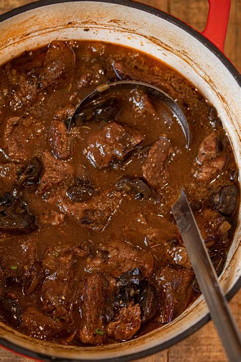 Beef and Mushroom Stew Recipe- Dinner, then Dessert