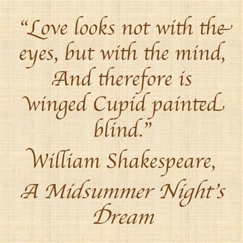 Famous Shakespeare Quote: from A Midsummer Night's Dream | Midsummer night's dream quotes, Fairy ...