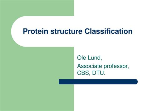 PPT - Protein structure Classification PowerPoint Presentation, free ...