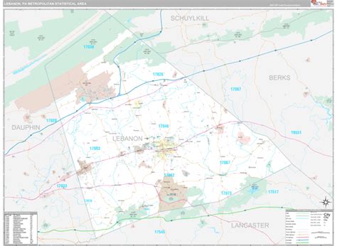 Lebanon Metro Area, PA Maps