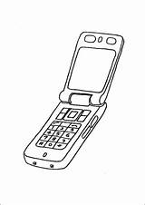 Open Cell Phone Printable Coloring Page Free To Download And Print  sketch template
