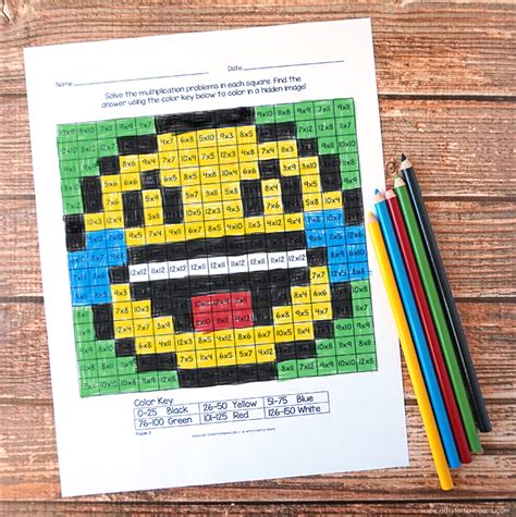 Free Printable Emoji Mystery Multiplication Worksheets | artsy-fartsy mama