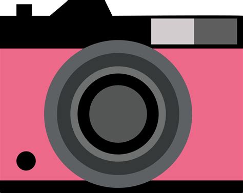 Pink camera, vector or color illustration. 13721087 Vector Art at Vecteezy