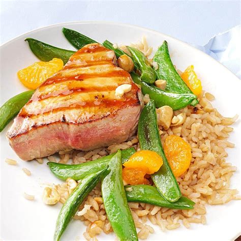 Grilled Sesame Orange Tuna Steaks Recipe | Taste of Home