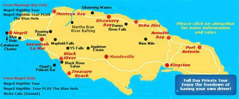 Tourist Map Of Negril Jamaica