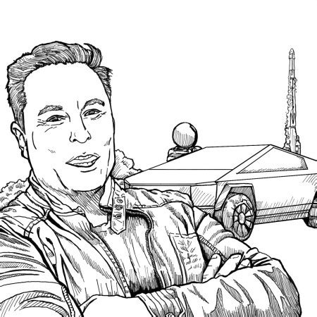 Elon Musk Coloring Page - Coloring Home