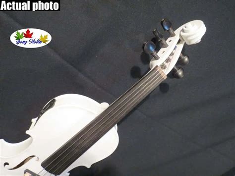 white colors 5 strings 4/4 electric violin +Acoustic violin-in Violin from Sports ...