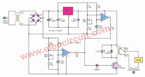 Over & Under Voltage protection circuit - ElecCircuit.com