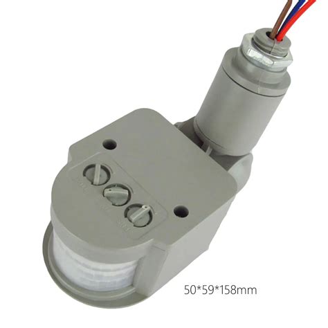 Automatic Infrared Outdoor AC 220V PIR Motion Sensor Switch 1pcs Motion Sensor Light Switch for ...