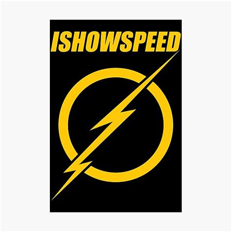 "Ishowspeed Merch Is How Speed Logo" Photographic Print for Sale by HindoShop | Redbubble