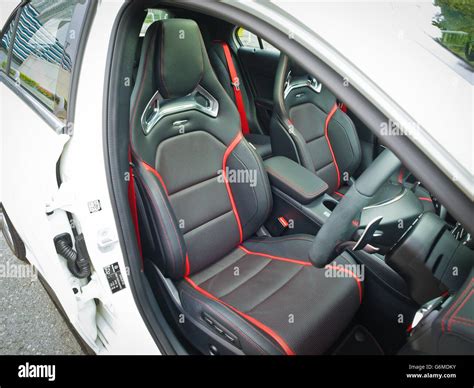 Hong Kong, China Feb 23, 2016 : Mercedes-Benz A45 AMG 2016 Interior Day ...