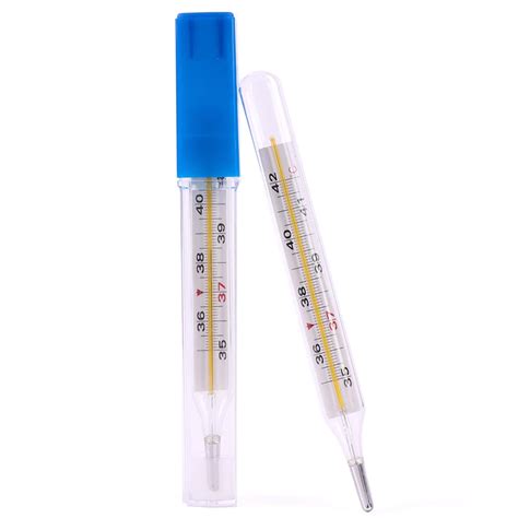 1PC Medical Mercury Glass Thermometer Large Screen Clinical Medical Temperature Measurement ...