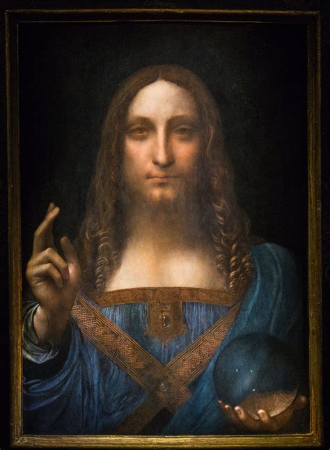 Leonardo Da Vinci (?) - Salvator Mundi (1500) : r/museum