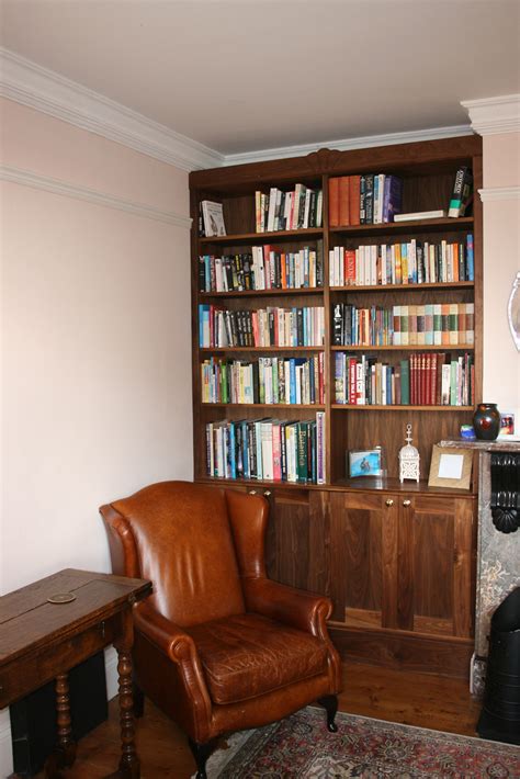 Walnut Bookcases - Chapman Bespoke Woodwork