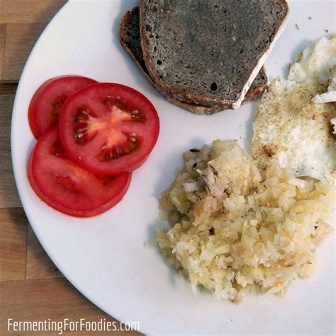 Quick Fried Sauerkraut - for breakfast or dinner - Fermenting for Foodies