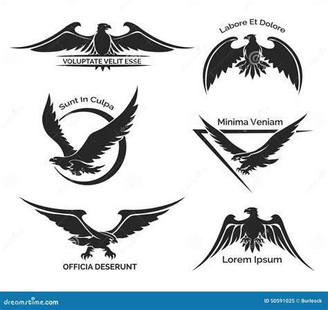 Eagle Logo And Wing Design Template, Bird Logo Vector Illustration | CartoonDealer.com #191481352