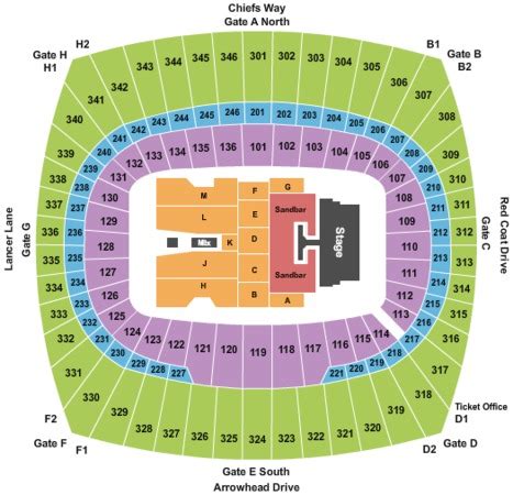 Arrowhead Stadium Seating Chart U2 | Cabinets Matttroy