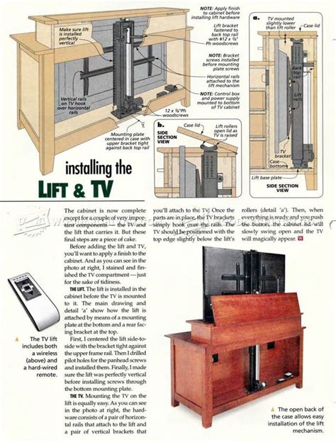 15 Diy Manual Tv Lift Cabinet Ideas - Eco Fit