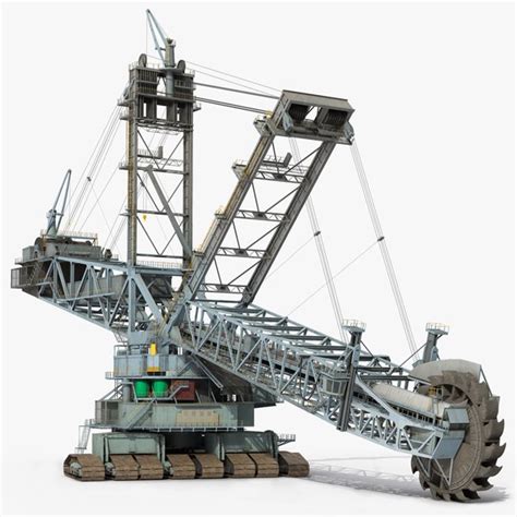 Bagger 293 bucket wheel 3D - TurboSquid 1678167