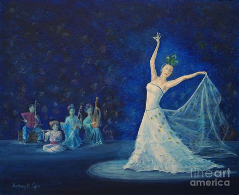 Chinese Peacock Dance-1 Painting by Anthony Lyon - Fine Art America