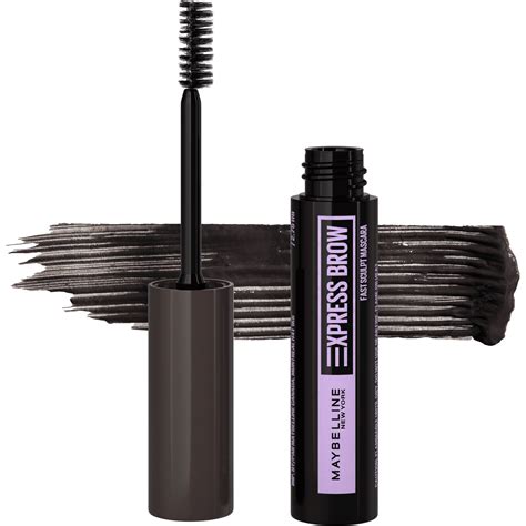 Maybelline Express Brow Fast Sculpt Eyebrow Gel Mascara Makeup, Black ...