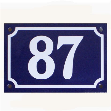 SnobsKnobs French Style Blue Door Number Plate - SnobsKnobs