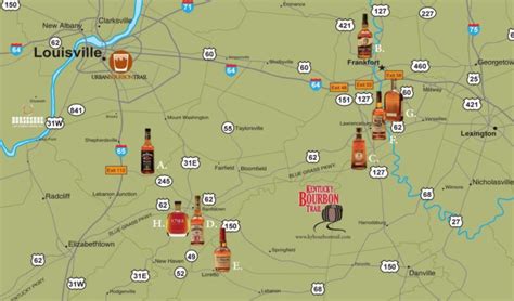 Bourbon Country 2019 Update Kentucky Bourbon Trail – Printable Map of ...