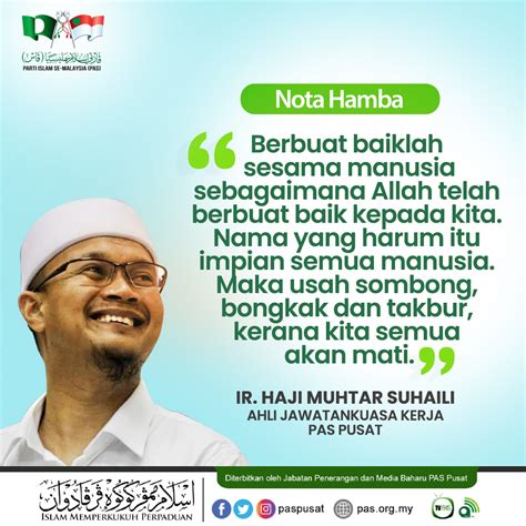 Berbuat Baik Sesama Manusia - Berita Parti Islam Se Malaysia (PAS)