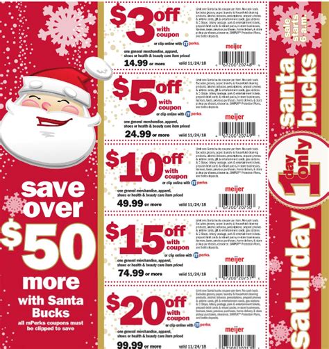 Meijer Weekend Santa Bucks - Fresh Outta Time