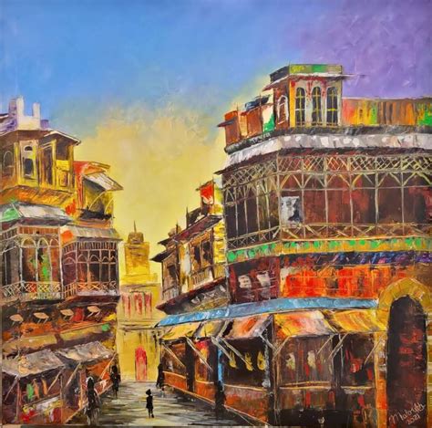 Old Lahore Painting by Mahrukh Iftikhar | Saatchi Art