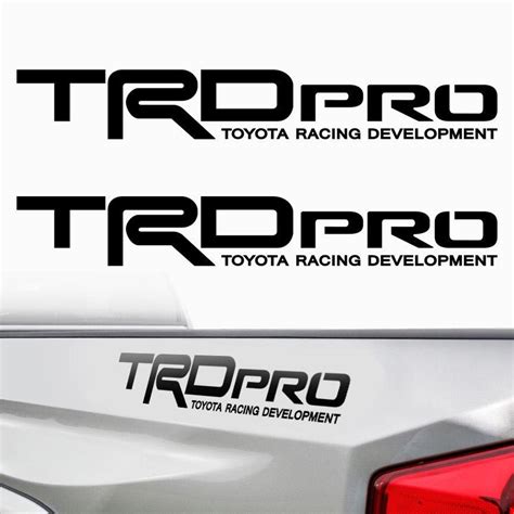 TRD PRO Toyota Tacoma Tundra Racing Bed Side 2 Decals Stickers PreCut Vinyl