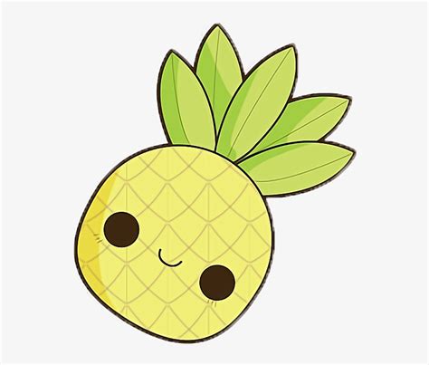 Cute Pineapple Drawing Transparent PNG - 540x614 - Free Download on NicePNG