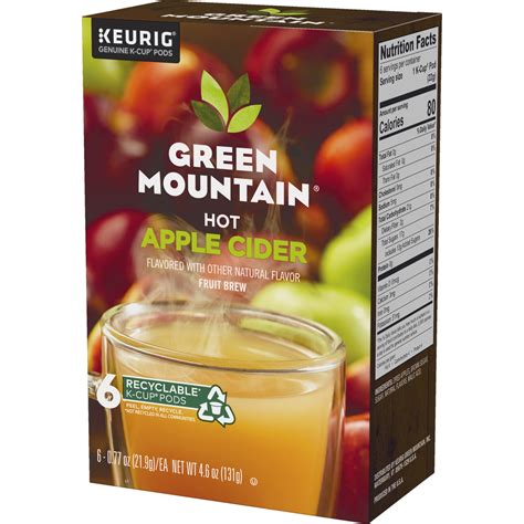 Green Mountain Naturals Hot Apple Cider K-Cups 6 ct | Shipt