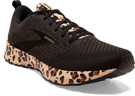 Brooks Revel 4 Leopard Print Running Shoes in Black - Lyst