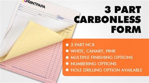 3 Part Carbonless Forms - Precise & Clean | PrintPapa