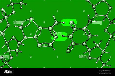 Adenine-thymine bond. Illustration showing the hydrogen bonding between the nucleotides adenine ...