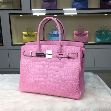 Hermes Pink Alligator Birkin Bag | IQS Executive