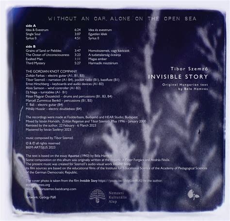 INVISIBLE STORY | 10" VINYL MINIALBUM | LIMITED EDITION | Tibor Szemző